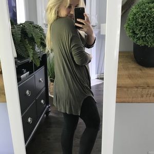 Army green tee shirt